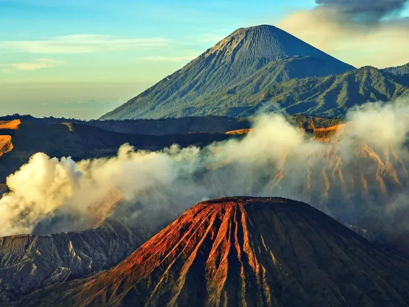 Mount Meru rising above the savanna
