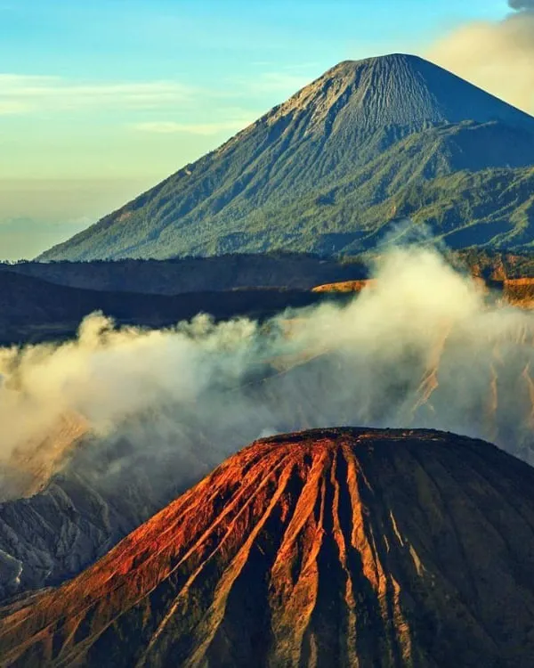 Mount Meru towering above the landscape near Arusha National Park